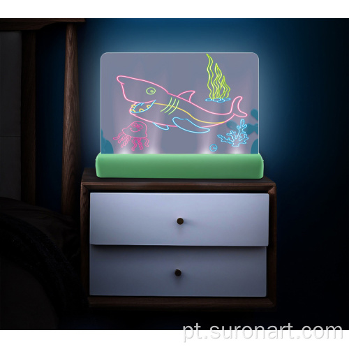 Produtos mais recentes Prancheta de desenho luminosa mágica 3D infantil